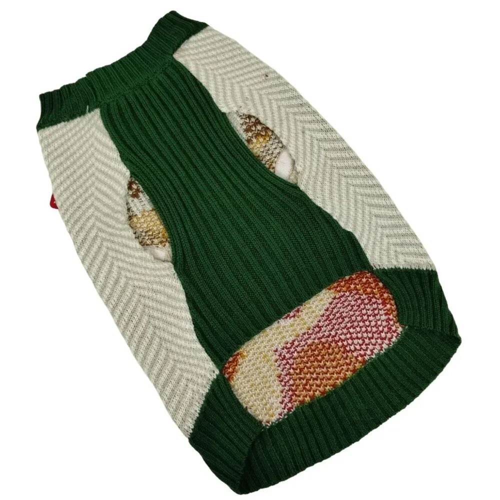 Merry Makings Festive Holiday Reindeer Sweater for Dogs Medium